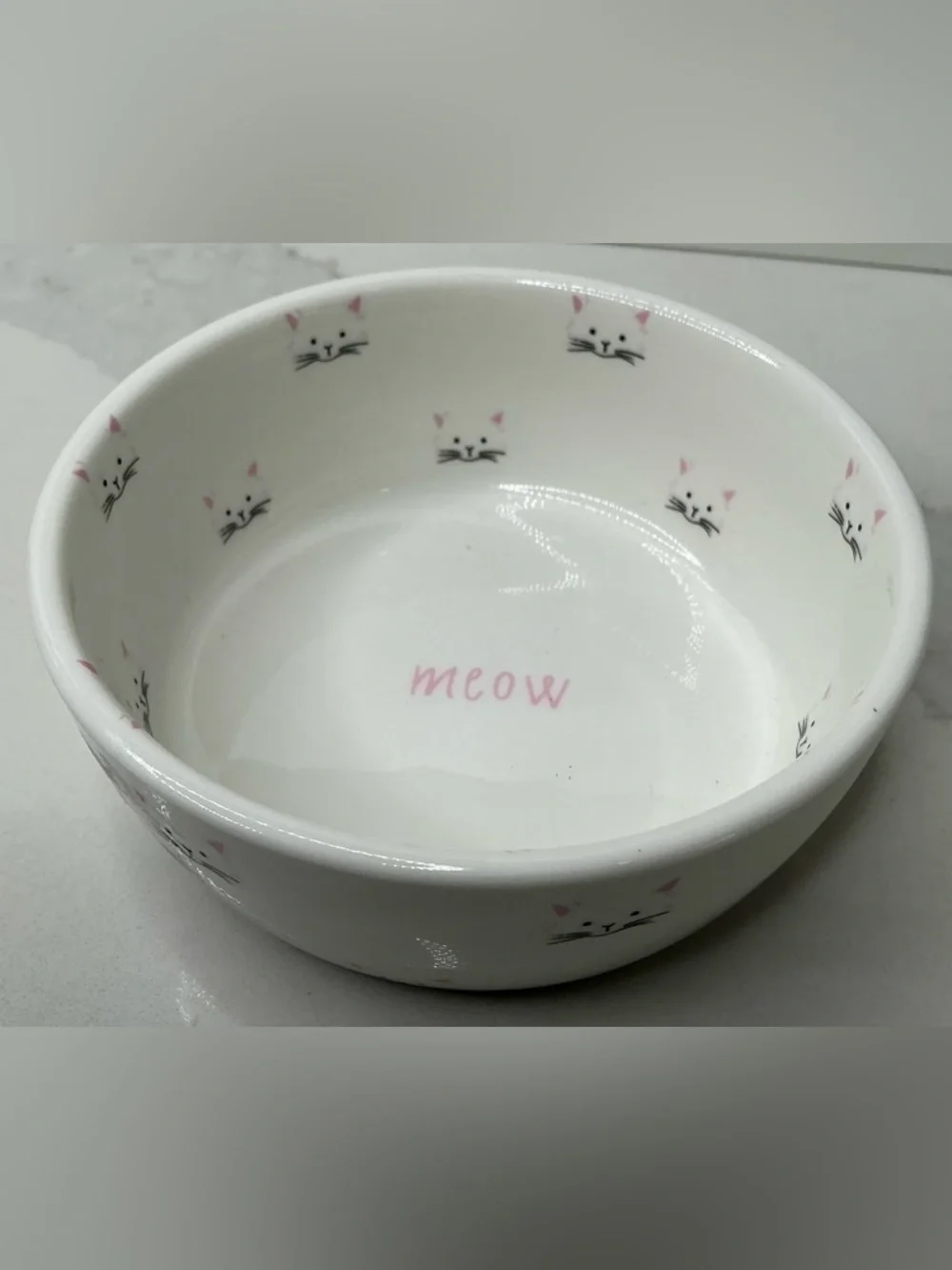 Teacup's Diner Cat Dish Ceramic Kitty 